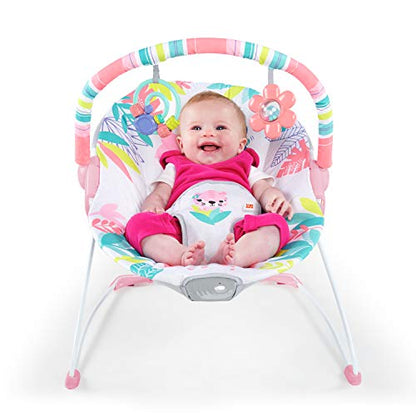 New Bright Starts Baby Bouncer Infant Seat (Flamingo Vibes, Pink) - Kidsy