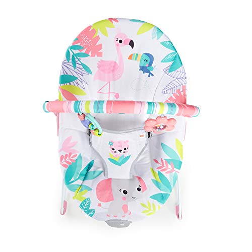 New Bright Starts Baby Bouncer Infant Seat (Flamingo Vibes, Pink) - Kidsy