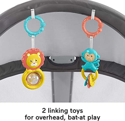 New Fisher - Price Baby Portable Bassinet and Play Space On - the - Go Baby Dome (Windmill) - Kidsy