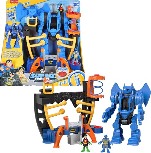 New Fisher - Price Imaginext DC Super Friends Batman Playset, 10 - inch Robot (Blue) - Kidsy