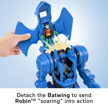 New Fisher - Price Imaginext DC Super Friends Batman Playset, 10 - inch Robot (Blue) - Kidsy