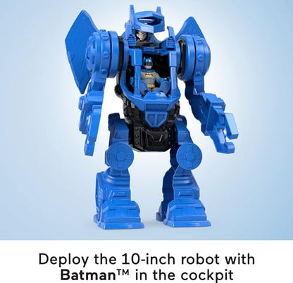 New Fisher - Price Imaginext DC Super Friends Batman Playset, 10 - inch Robot (Blue) - Kidsy