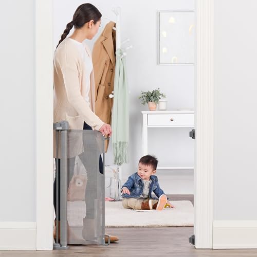 New Regalo Extra Wide Retractable Baby Gate up to 50" Wide - Kidsy