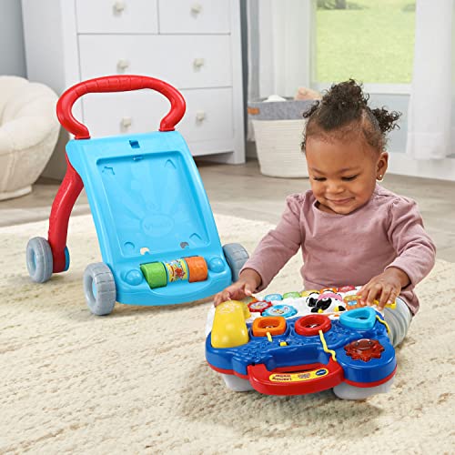 New VTech Sit - to - Stand Learning Walker Activity Toy (Blue) - Kidsy