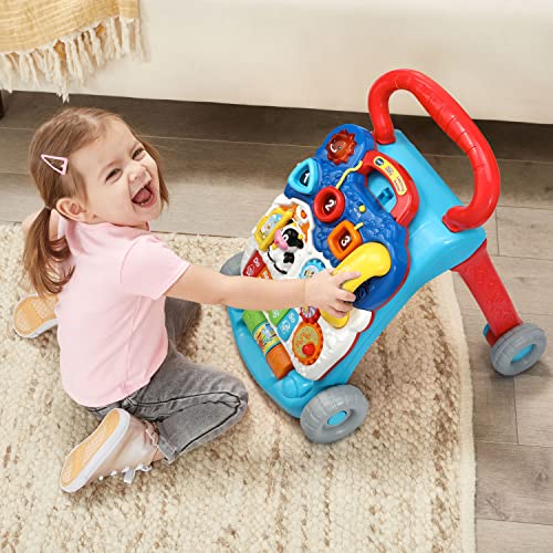 New VTech Sit - to - Stand Learning Walker Activity Toy (Blue) - Kidsy
