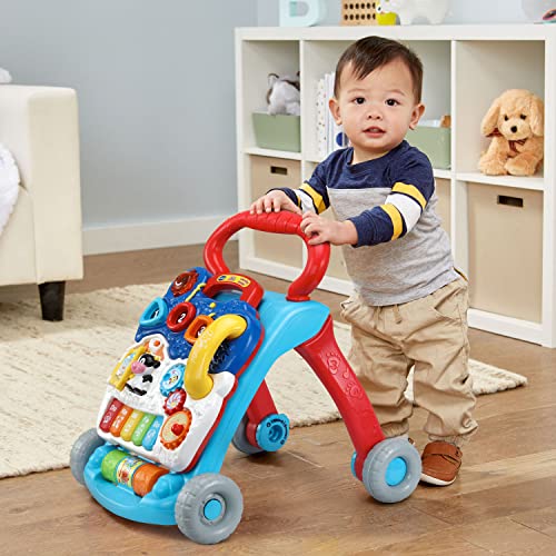 New VTech Sit - to - Stand Learning Walker Activity Toy (Blue) - Kidsy