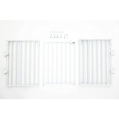 Regalo 130" 6 Panel Super Wide Metal Safety Gate (White) - Kidsy