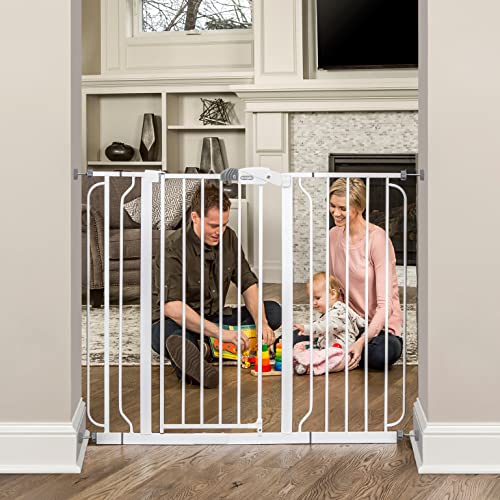 Regalo Baby Gate – 37" Extra Tall Walk Thru (White) - Kidsy