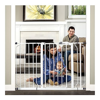 Regalo Easy Step 49 - Inch Extra Wide Baby Gate (White) - Kidsy
