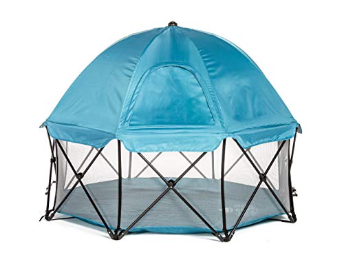 Regalo My Play Deluxe Extra Large Portable Play Yard 8 Panel (Teal) - Kidsy