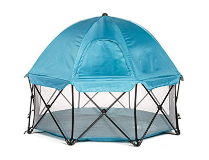 Regalo My Play Deluxe Extra Large Portable Play Yard 8 Panel (Teal) - Kidsy