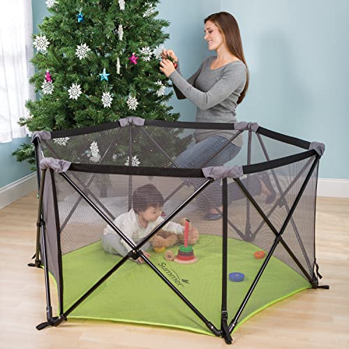 Summer Infant Pop ‘n Play Portable Playard (Green) - Kidsy
