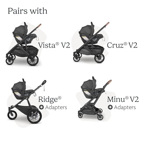 UPPAbaby Mesa V2 Infant Car Seat (Jake Charcoal) - Kidsy